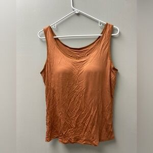 Women's Rust Copper Round Neck Tank Top Size XXXL New With Tags